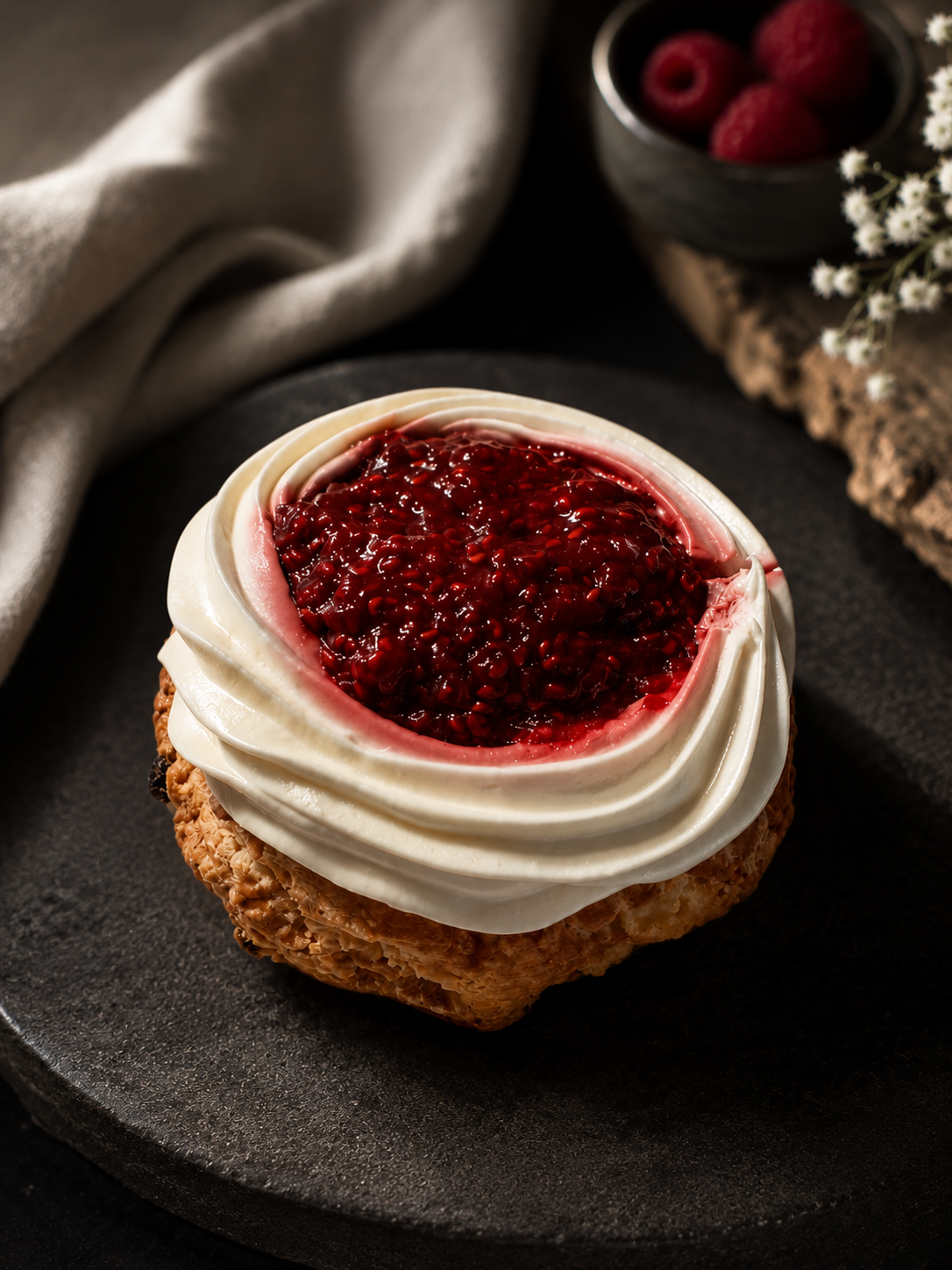 Handmade Scones with Jam and Clotted Cream